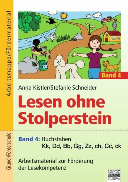 Lesen ohne Stolperstein: Band 4 - Buchstaben Kk, Dd, Bb, Gg, Zz, ch, Cc, ck: Arbeitsmaterial zur Förderung der Lesekompetenz. Arbeitsmappe/Fördermaterial