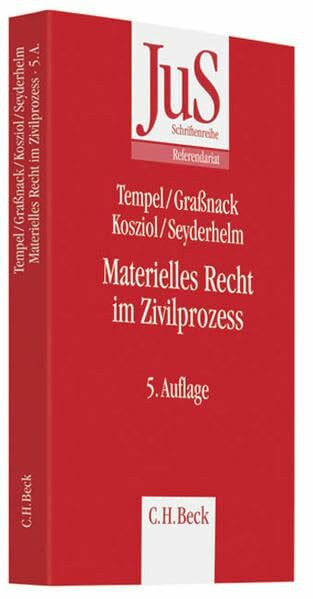 Materielles Recht im Zivilprozess: Schwerpunkte der zivilrichterlichen Praxis (JuS-Schriftenreihe/Referendariat, Band 85)