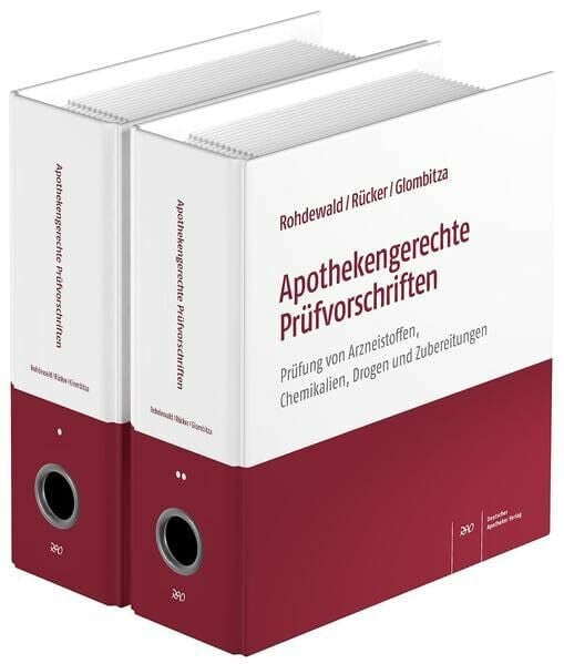 Apothekengerechte Prüfvorschriften: Prüfung von Arzneistoffen, Chemikalien, Drogen und Zubereitungen