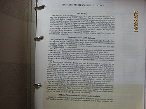 Bibelausgaben, Lutherbibel, mit Schreibrand (Nr.1332)
