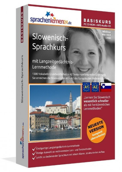 Sprachenlernen24.de Slowenisch-Basis-Sprachkurs. PC CD-ROM für Windows/Linux/Mac OS X + MP3-Audio-CD