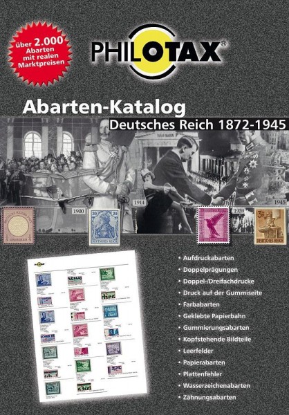 Abarten-Katalog Deutsches Reich 1872-1945