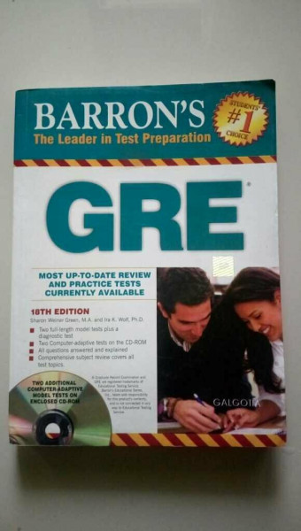 Barron's GRE (Barron's: The Leader in Test Preparation)