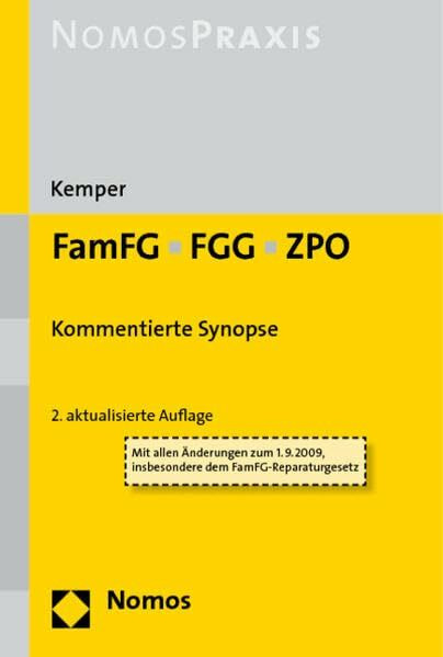 FamFG - FGG - ZPO: Kommentierte Synopse