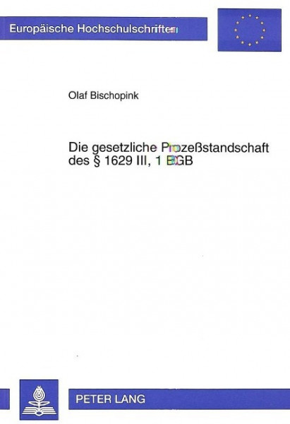 Die gesetzliche Prozeßstandschaft § 1629 III, 1 BGB