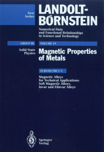 Soft Magnetic Alloys, Invar and Elinvar Alloys (Condensed Matter)