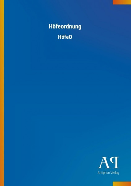 Höfeordnung