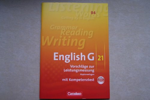 English G 21 Ausgabe B Band 4: 8. Schuljahr Vorschläge zur Leistungsmessung K...