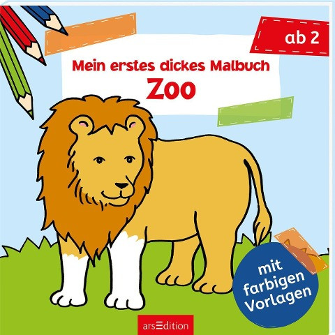 Mein erstes dickes Malbuch ab 2 - Zoo