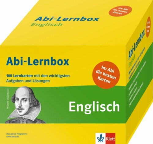 Klett Abi-Lernbox Englisch: 100 Lernkarten mit den wichtigsten Aufgaben fürs Abitur: 100 Lernkarten mit den wichtigsten Aufgaben und Lösungen