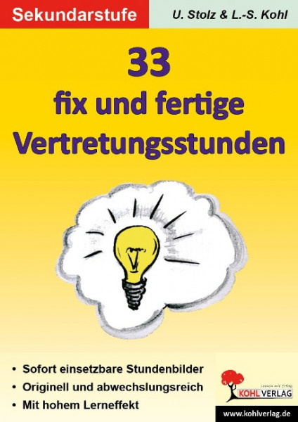 33 fix und fertige Vertretungsstunden SEK