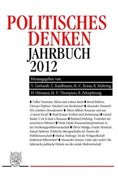 JPD - Politisches Denken. Jahrbuch 2012