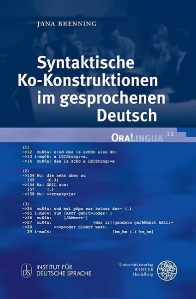Syntaktische Ko-Konstruktionen im gesprochenen Deutsch