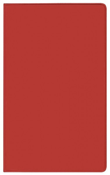 Taschenkalender Saturn Leporello PVC rot 2023