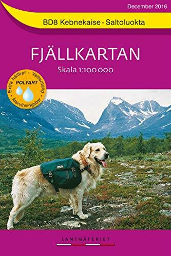 Fjällkartan 1 : 100 000 BD8 Kebnekaise - Saltoluokta Bergwanderkarte