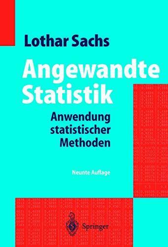 Angewandte Statistik: Anwendung statistischer Methoden
