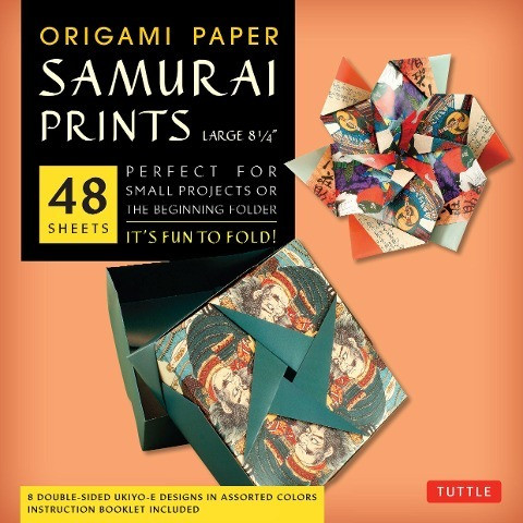 Origami Paper - Samurai Prints - Large 8 1/4 - 48 Sheets: Tuttle Origami Paper: High-Quality Origami Sheets Printed with 8 Different Designs: Instruct