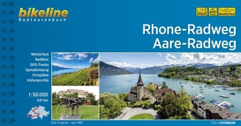 Bikeline Radtourenbuch Rhone-Radweg . Aare-Radweg