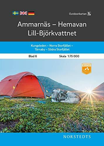 Ammarnäs-Hemavan- Lill-Björkvattnet 1:75 000