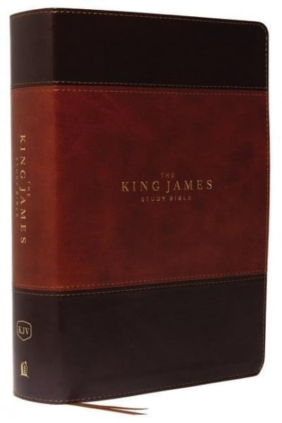 The King James Study Bible, Imitation Leather, Brown, Full-Color Edition