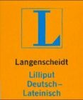 Langenscheidts Lilliput Deutsch - Lateinisch