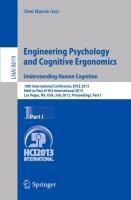 Engineering Psychology and Cognitive Ergonomics. Understanding Human Cognition