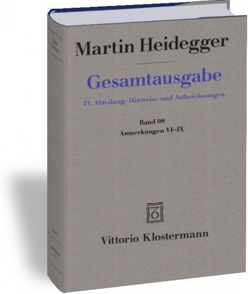 Gesamtausgabe. 4 Abteilungen / Anmerkungen VI-IX