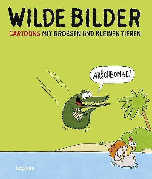 Wilde Bilder: Cartoons mit großen und kleinen Tieren