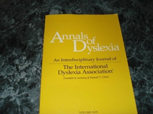 Annals of Dyslexia: 1999