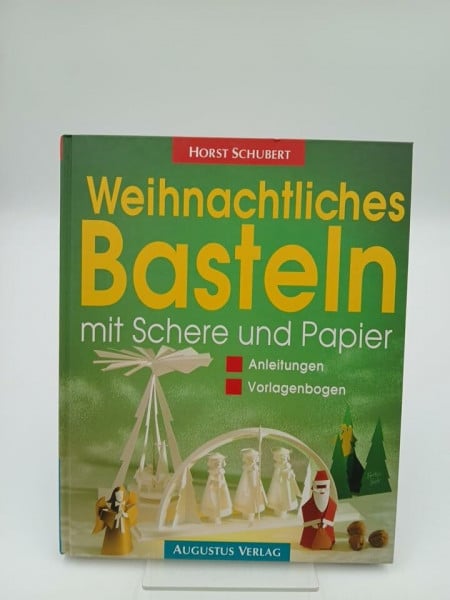 Weihnachtliches Basteln mit Schere und Papier. Anleitungen. Vorlagenbogen
