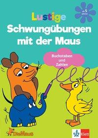 Lustige Schwungübungen mit der Maus. Mit Buchstaben und Zahlen. Vorschule ab 5 Jahren