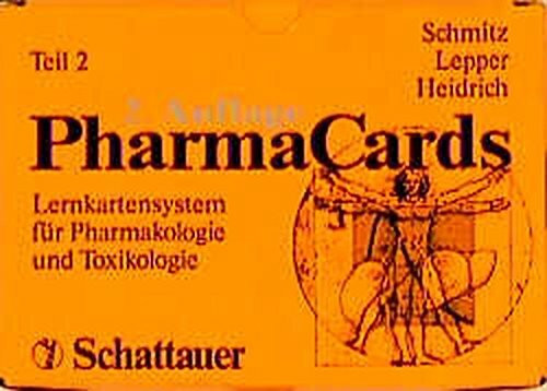 PharmaCards - Set / Lernkartensystem für Pharmakologie und Toxikologie: PharmaCards, Tl.2, Kapitel 14-22