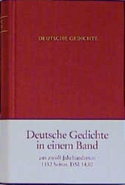 Deutsche Gedichte in einem Band