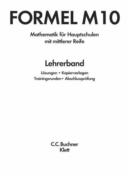 Formel / Formel M LB 10 – alt: Mathematik für Hauptschulen (Formel: Mathematik für Hauptschulen)