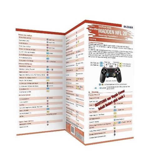 Madden NFL 20 - Die komplette Spielsteuerung groß auf einen Blick!: