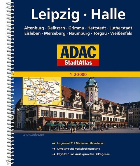 ADAC Stadtatlas Leipzig, Halle