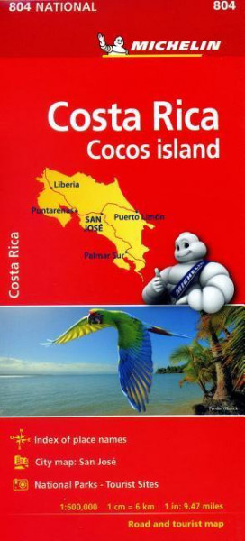 Michelin Costa Rica Map 804