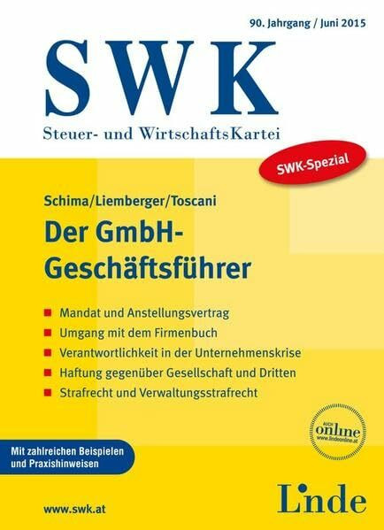 SWK-Spezial Der GmbH-Geschäftsführer