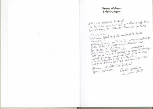 Greta Wehner: Erfahrungen. Aus einem Leben mitten in der Politik