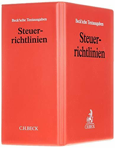 Steuerrichtlinien (ohne Fortsetzungsnotierung). Inkl. 185. Ergänzungslieferung