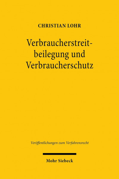 Verbraucherstreitbeilegung und Verbraucherschutz