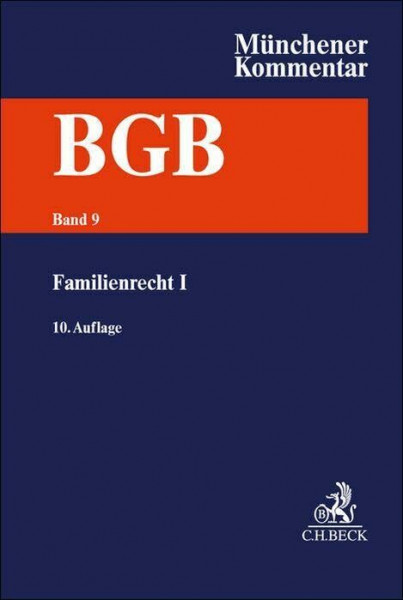 Münchener Kommentar zum Bürgerlichen Gesetzbuch Bd. 9: Familienrecht I, §§ 1297-1588, Versorgungsausgleichsgesetz, Gewaltschutzgesetz, Lebenspartnerschaftsgesetz