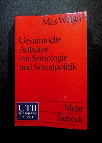 Gesammelte Aufsätze zur Soziologie und Sozialpolitik. UTB 1494.