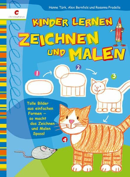 Kinder lernen zeichnen und malen