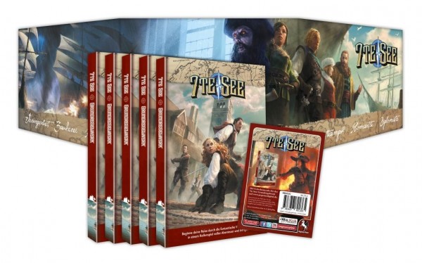 7te See Spielgruppen-Bundle (5 Regelwerke plus exklusivem Hardcover-Sichtschirm)