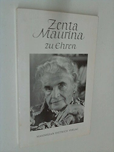 Zenta Maurina zu Ehren. Texte zu ihrem 80. Geburtstag am 15. Dezember 1977