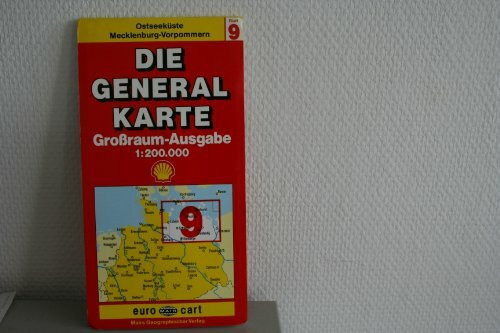 Die Generalkarten, Großraumausgabe, Bundesrepublik Deutschland, Bl.9, Mecklenburg-Vorpommern (Marco Polo Regional Maps: Germany)