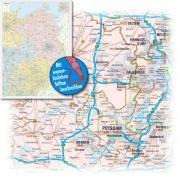 Bacher Postleitzahlenkarte Deutschland Nord-Ost 1 : 350 000. Poster-Karte foliert