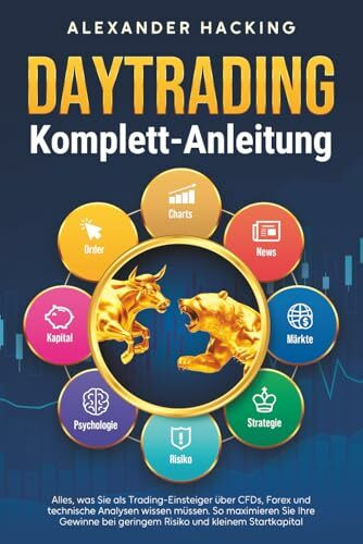 Daytrading Komplett-Anleitung: Alles, was Sie als Trading-Einsteiger über CFDs, Forex und technische Analysen wissen müssen. So maximieren Sie Ihre Gewinne bei geringem Risiko und kleinem Startkapital