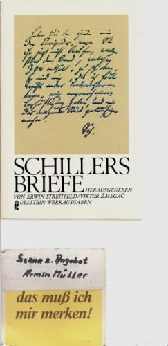 Schillers Briefe. ( Ullstein Werkausgaben).